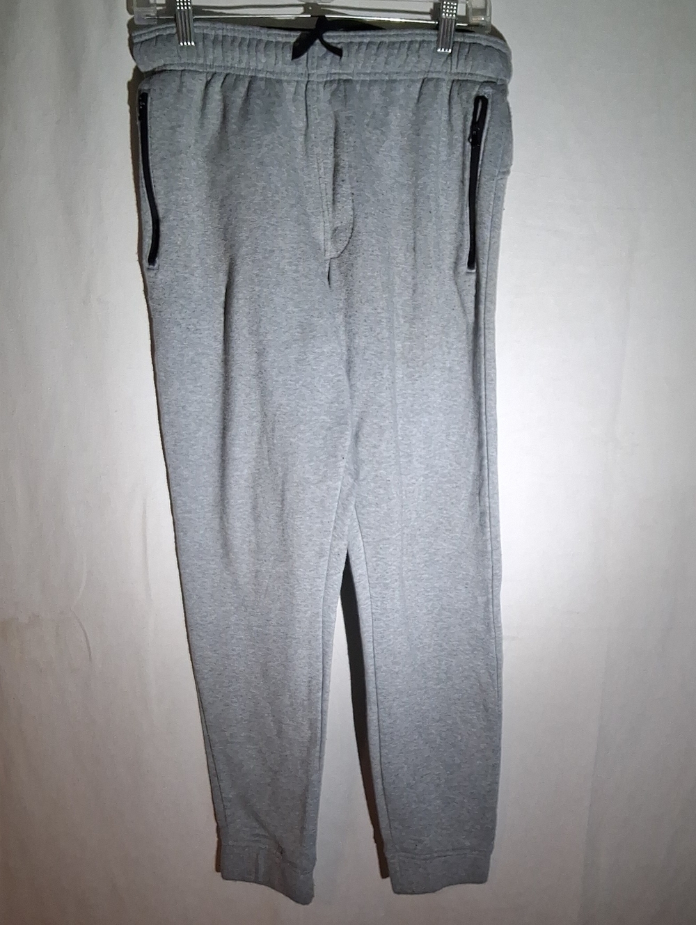 Beverly Hills Polo Club Light Grey Men's Jogger Sweatpants with Zip Pockets